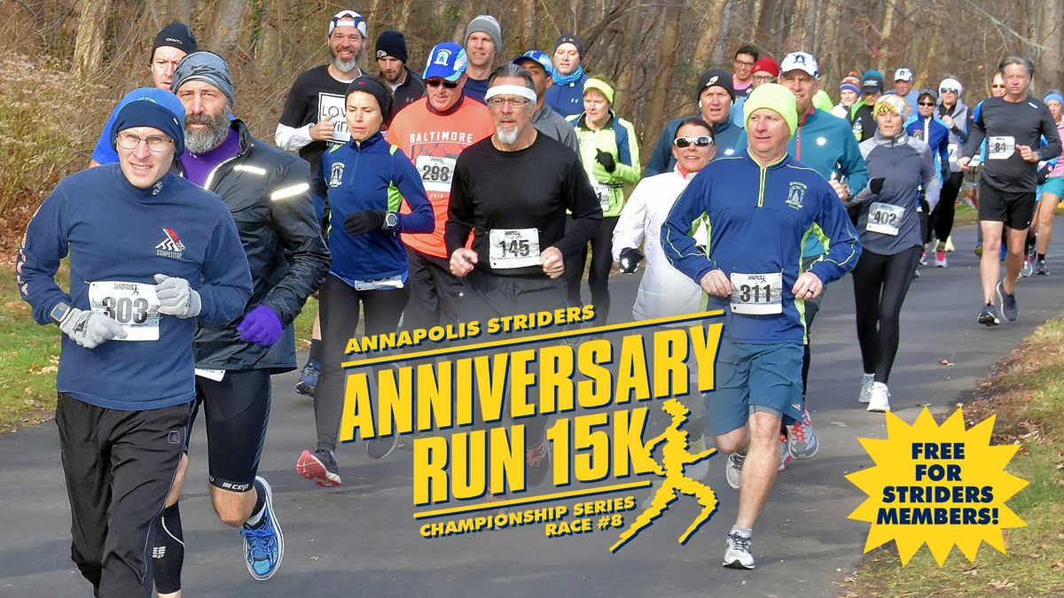 Annapolis Striders Anniversary Run 15K 2024