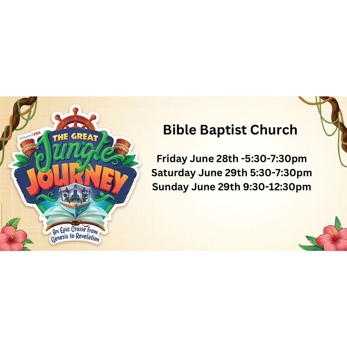 The Great Jungle Journey VBS 