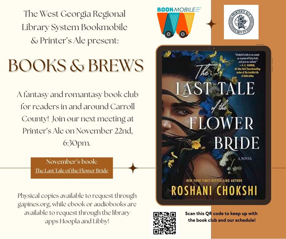 BOOKS & BREWS @ Printer's Ale