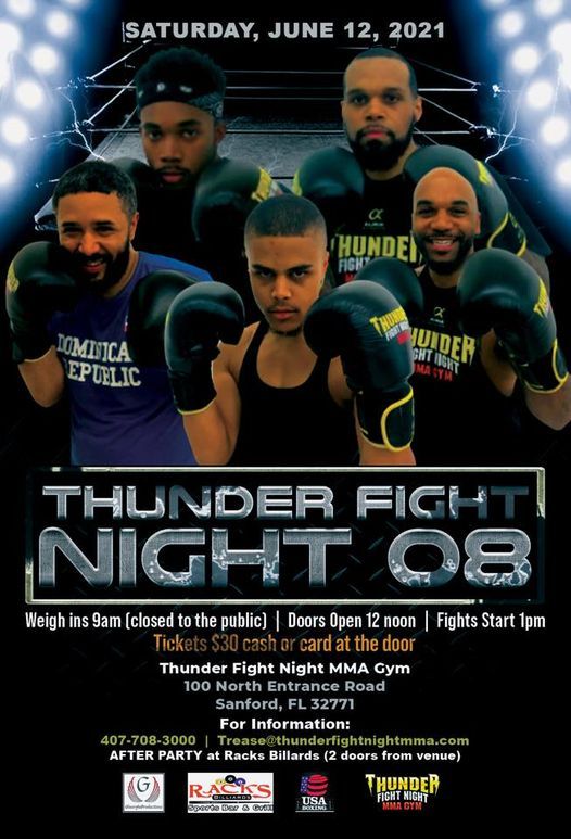 Usa Amateur Boxing Thunder Fight Night 08 100 N Entrance Rd Sanford Fl 7416 United States 12 June 21