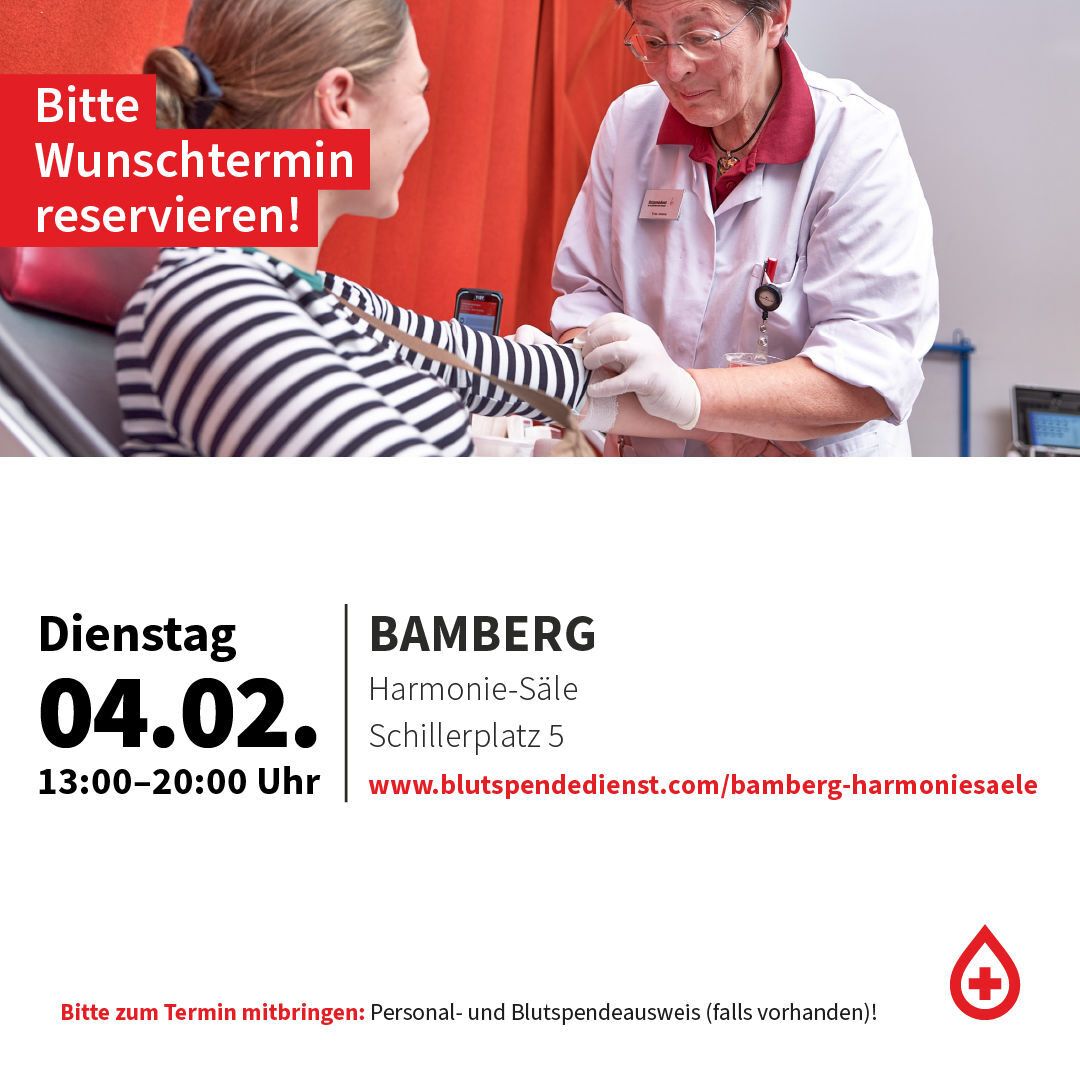 Blutspendetermin in Bamberg