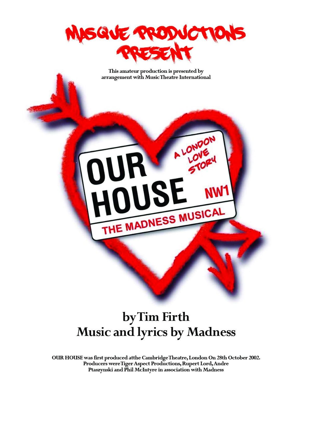 Our House the Musical - Masque Productions