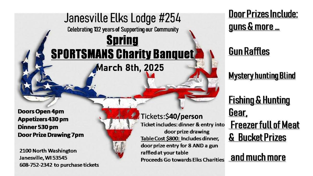 Sportsmans Banquet- Janesville Elks Lodge #254