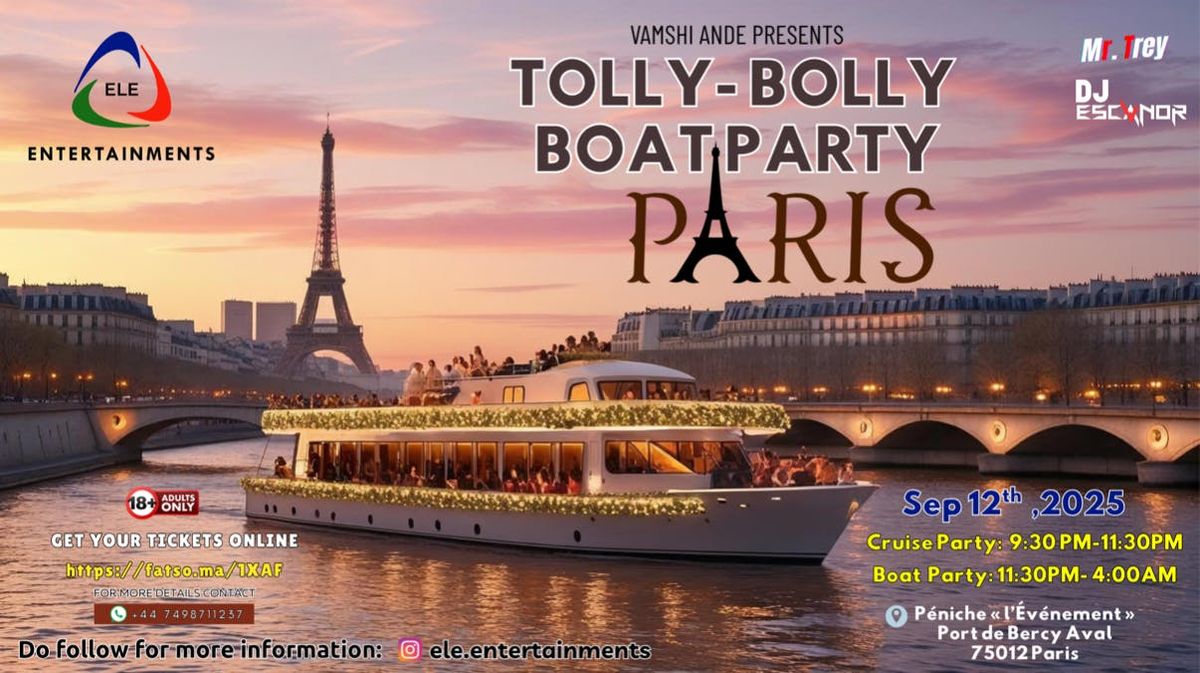 Tolly-Bolly BOAT PARTY PARIS by ele.entertainments
