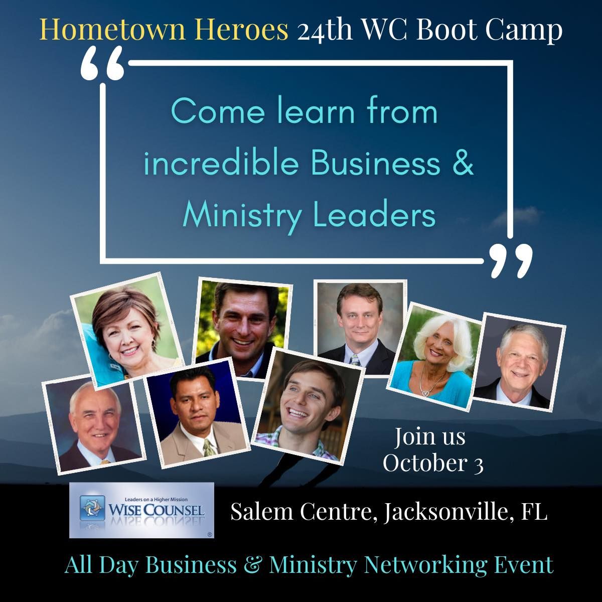 Wise Counsel Bootcamp featuring Hometown Heroes