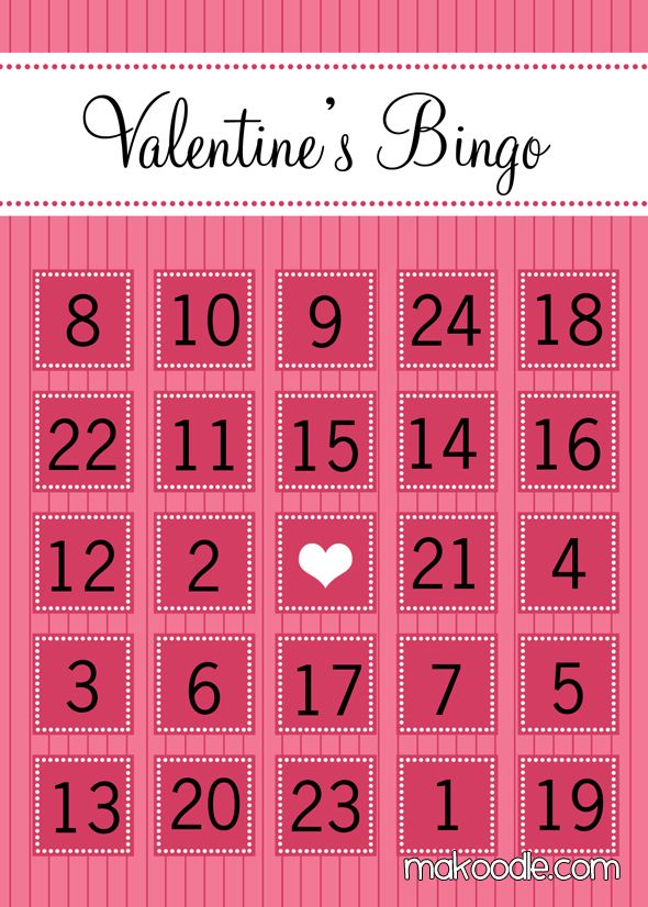 Valentine's Bingo - Progress Fire