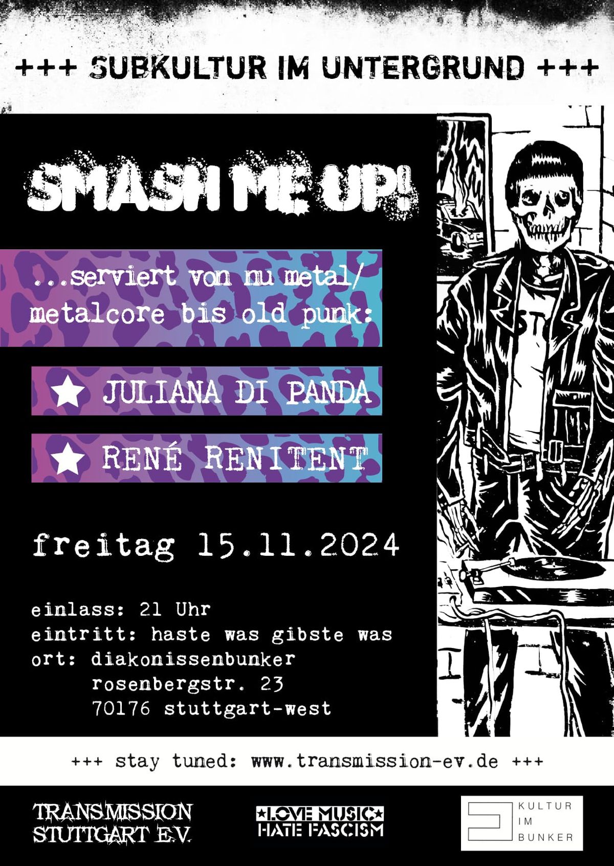 smash me up! Ren\u00e8 Renitent und Juliana Di Panda