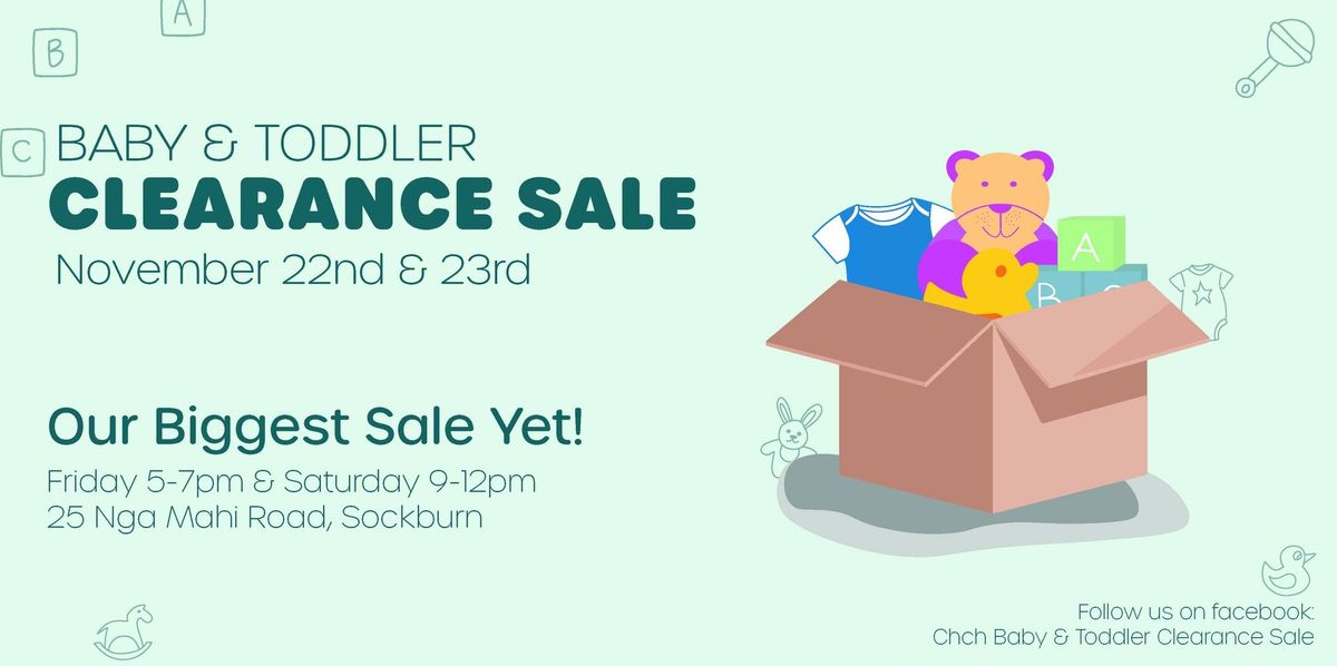 Christchurch Baby & Toddler Clearance Sale 