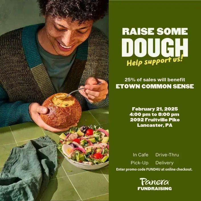 Etown Common Sense fundraiser at Panera Bread