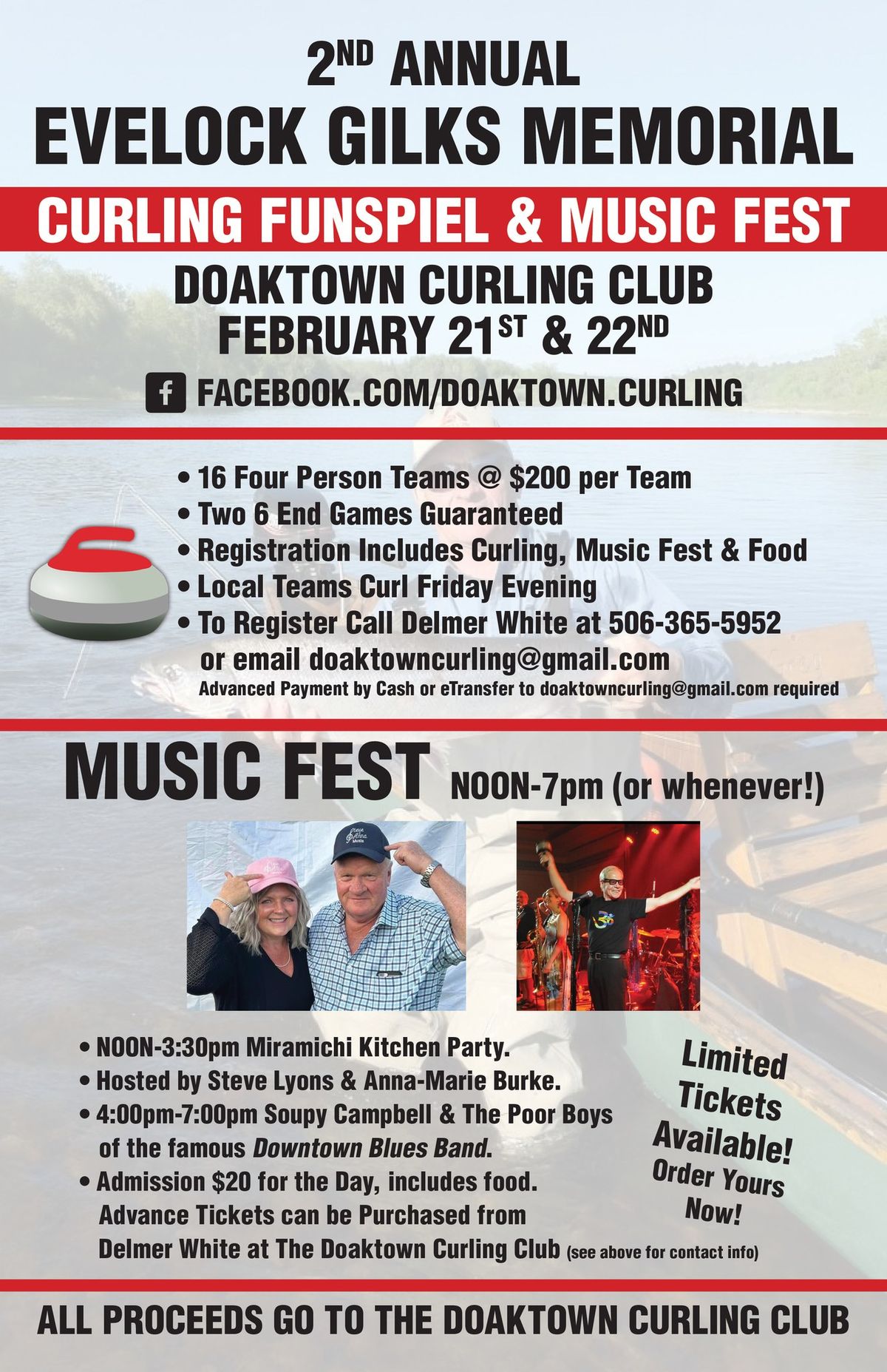 2nd Annual Evelock Gilks Memorial Curling Funspiel & Music Fest