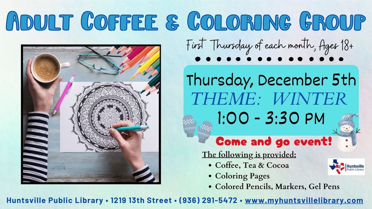 Adult Coffee & Coloring Group