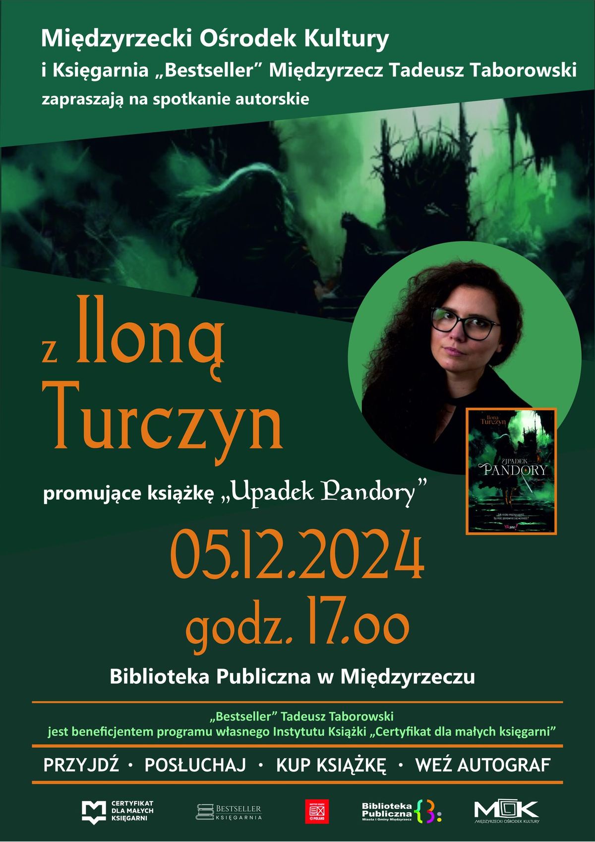 Spotkanie autorskie z Ilon\u0105 Turczyn oraz promocja ksi\u0105\u017cki "Upadek Pandory"