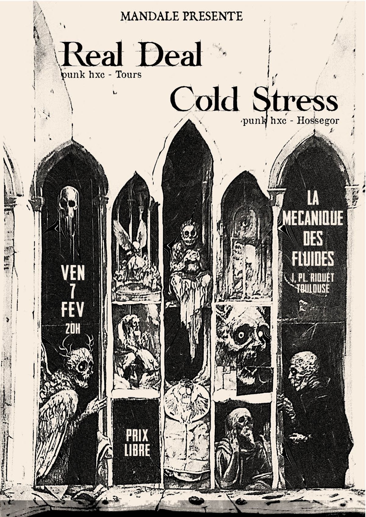 REAL DEAL (punk hxc - Tours) + Cold Stress (punk hxc - Hossegor)