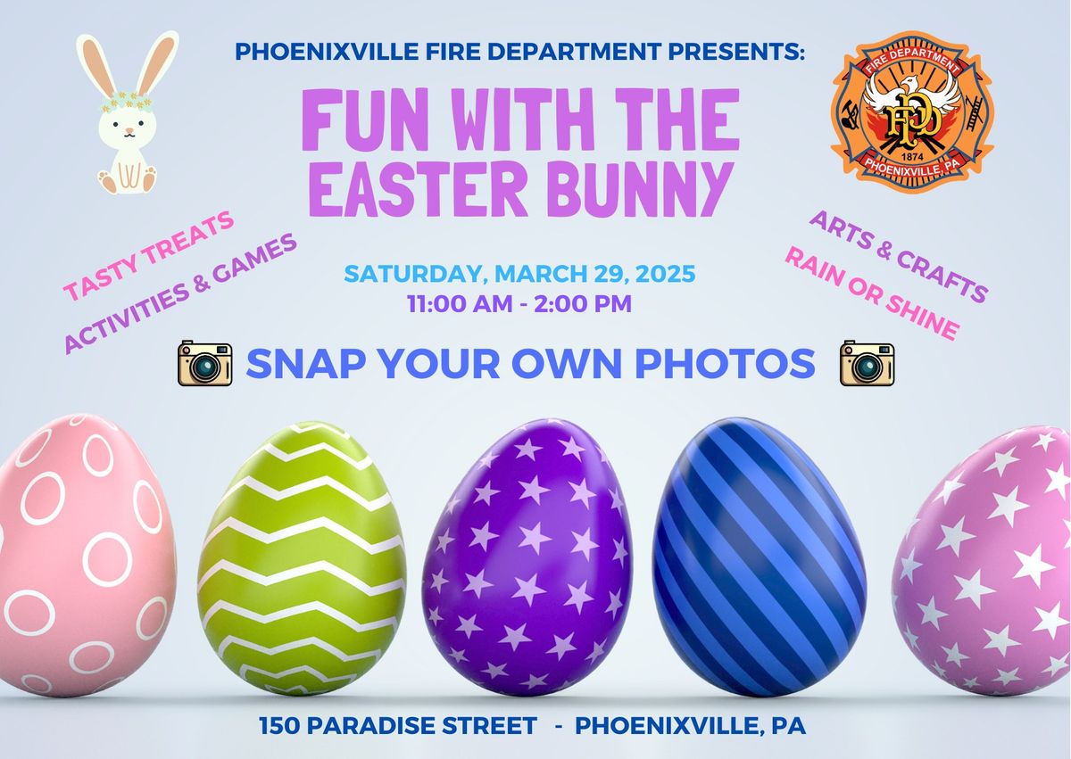 Meet the Easter Bunny at PXV Fire Department!