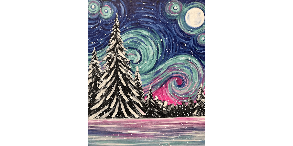 Starry Night in Winter - Paint and Sip in Boston | Classpop!\u2122