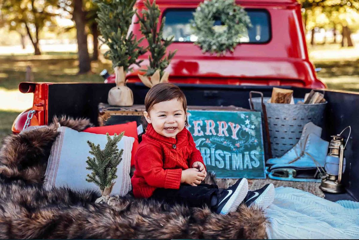 CHRISTMAS in July! RED Truck Minis Photo Session