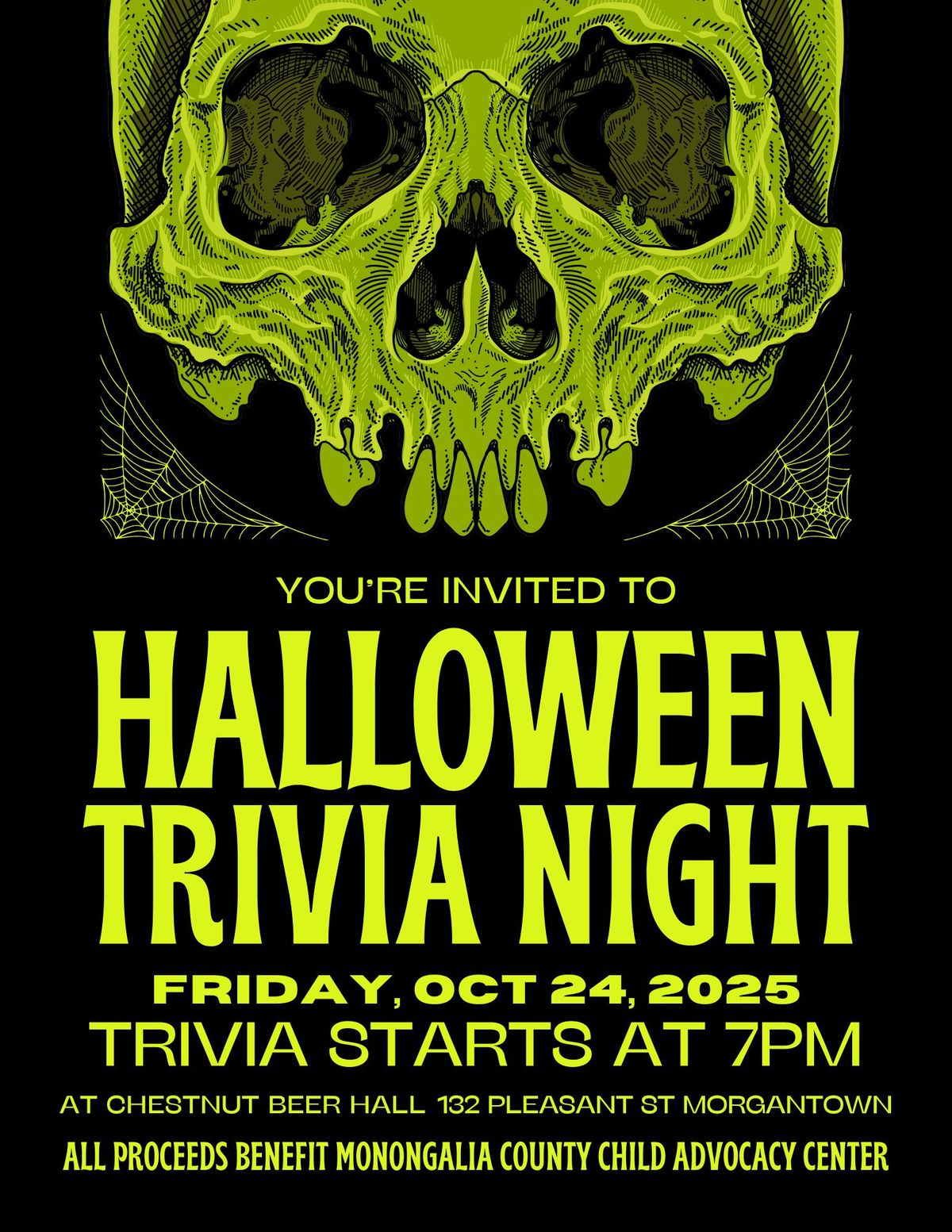 Halloween Trivia Night to benefit Monongalia County Child Advocacy Center