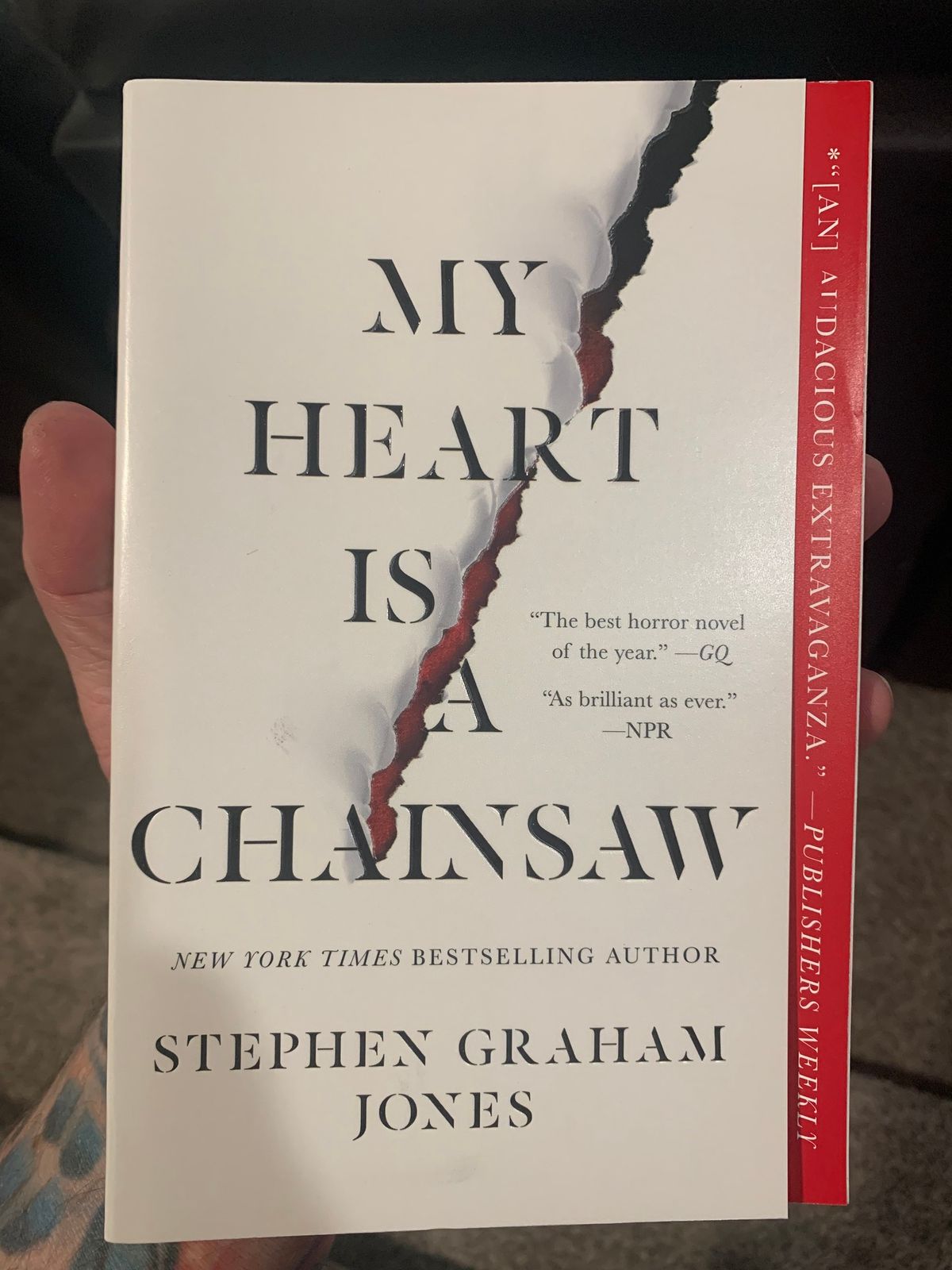 October Book Club: My Heart is a Chainsaw by Stephen Graham Jone