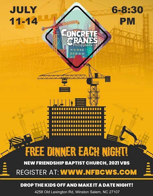 2021 VBS Concrete and Cranes New Friendship Baptist Church, 4258