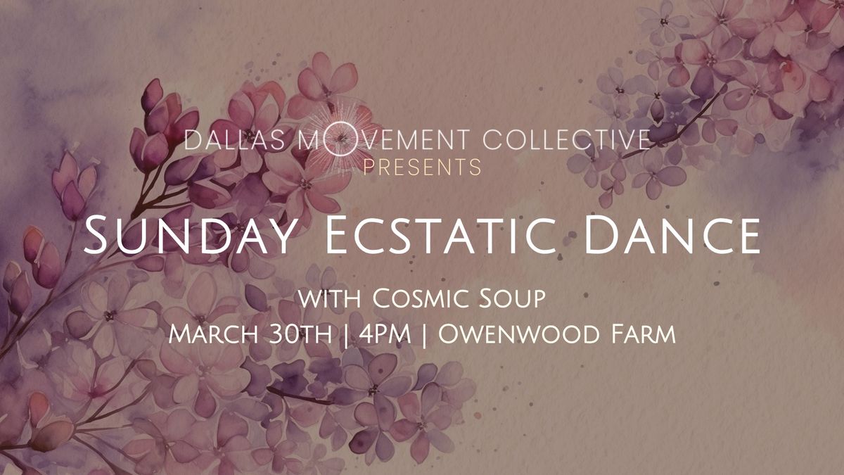 Ecstatic Dance | Sunday Afternoon w. Cosmic Soup