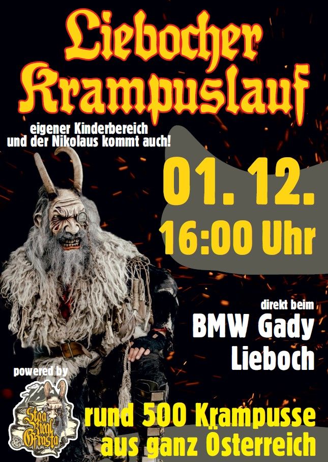 LIEBOCHER KRAMPUSLAUF 2024 - 1. Dezember 2024, 16:00 Uhr