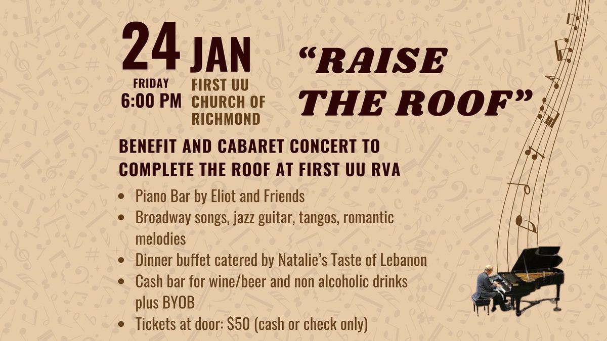 "Raise the Roof" Benefit Cabaret Concert