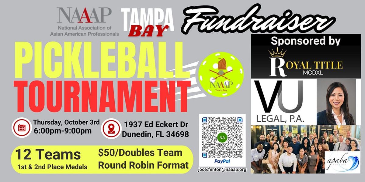 NAAAP Tampa Bay's Pickleball Tournament Fundraiser