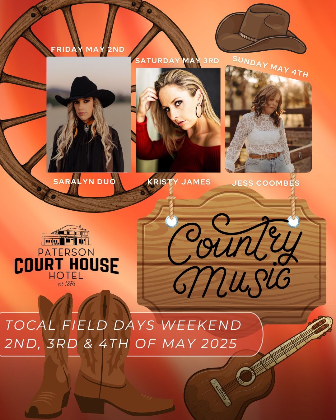 \ud83e\udd20Country Music Weekend @ The Court House\ud83e\udd20