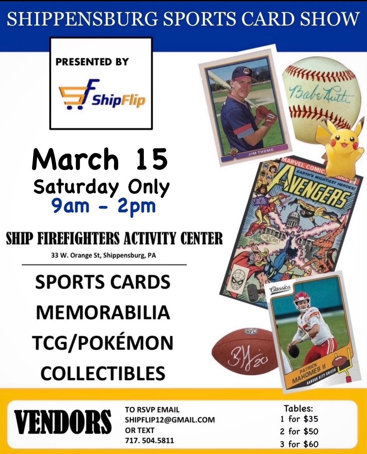 Shippensburg Sports Card & Memorabilia Show 