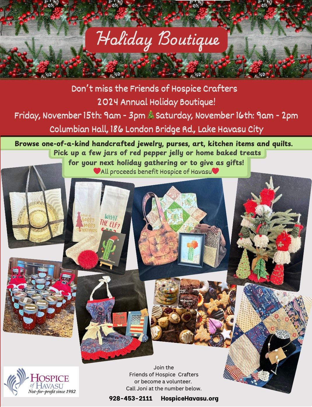 Crafters 2024 Annual Holiday Boutique!