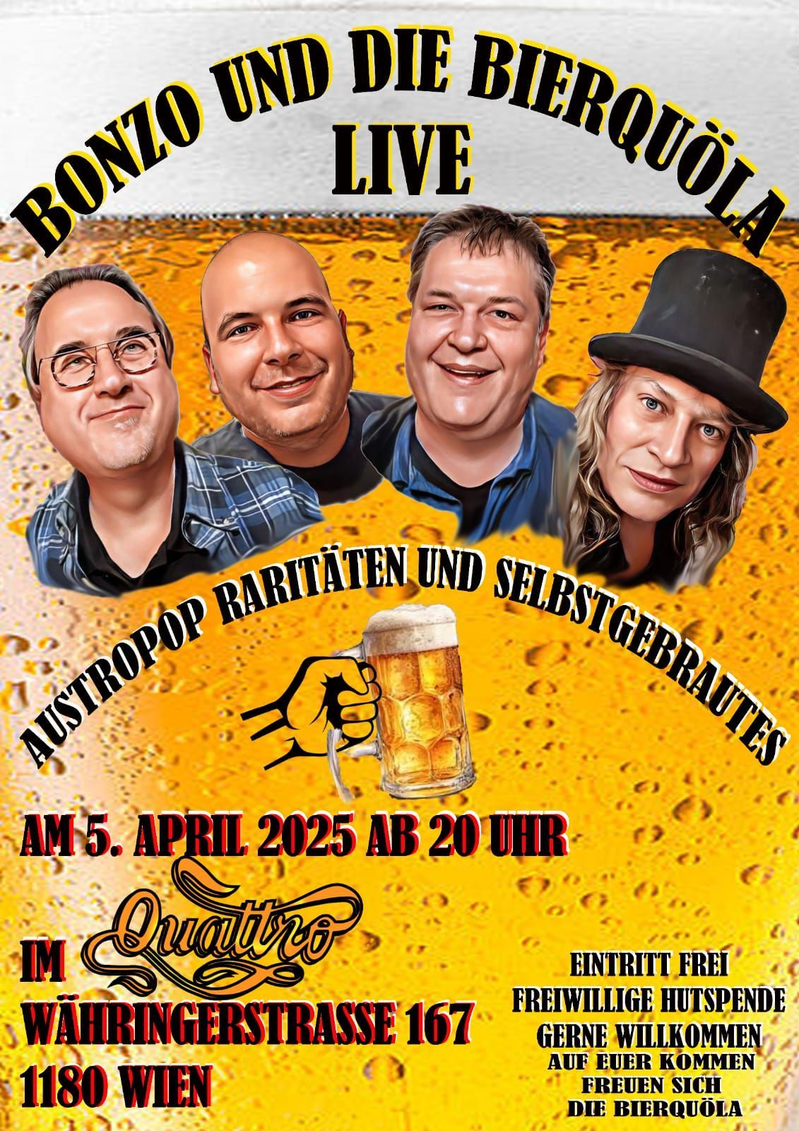 BONZO UND DIE BIERQU\u00d6LA LIVE IM QUATTRO 