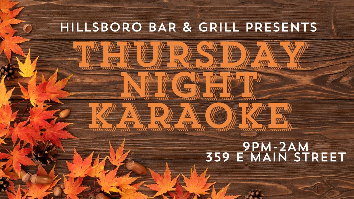 Thursday Night Karaoke @ HBG: Thanksgiving!