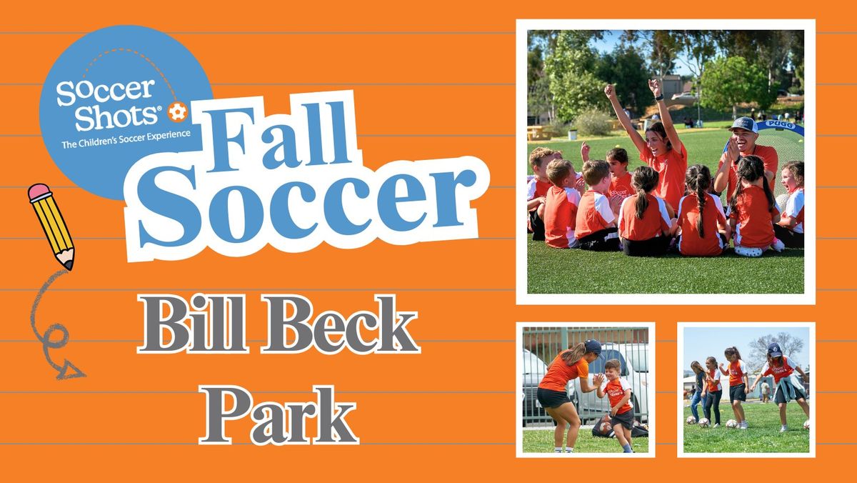 Soccer Shots at Bill Belick Park! - Fall Season