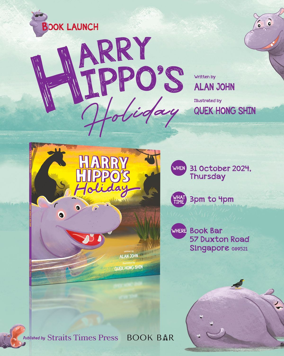 Harry Hippo's Holiday_Book Launch!