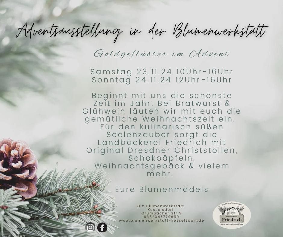 \u2728Adventsausstellung in der Blumenwerkstatt Kesselsdorf\u2728