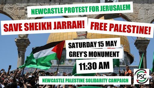 Newcastle Protest for Jerusalem - Save Sheikh Jarrah