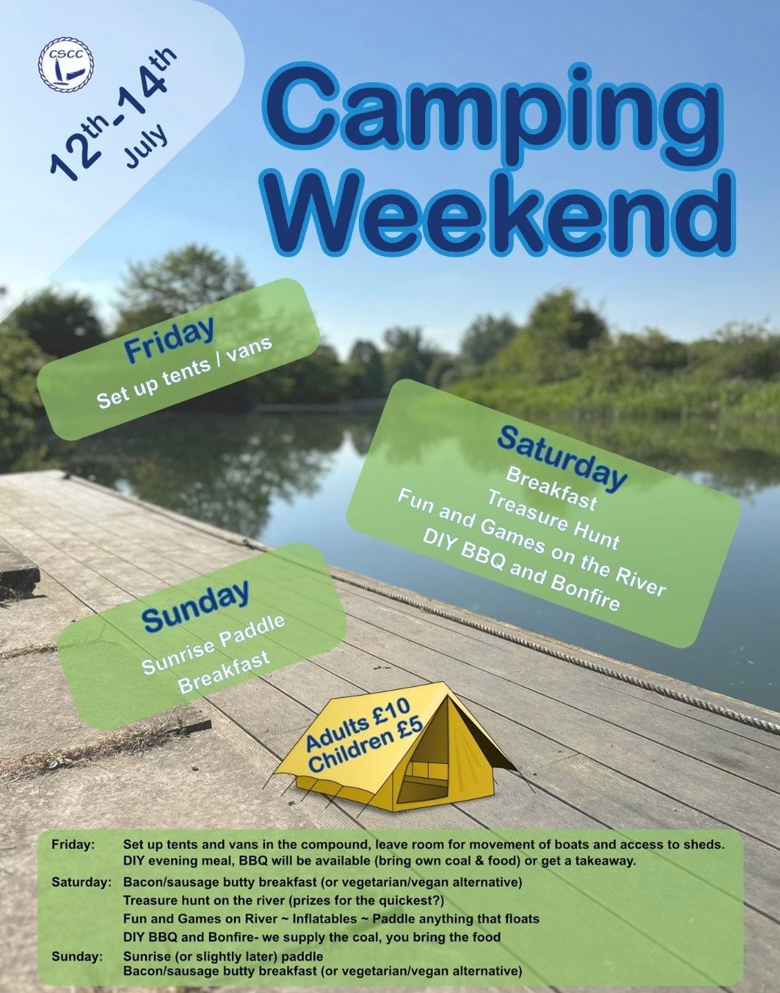 Camping Weekend for all the Family!!