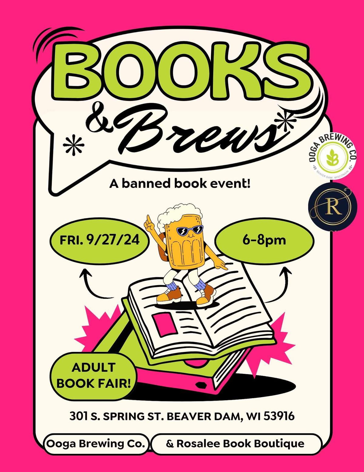 Books and Brews! A Banned Book Event!