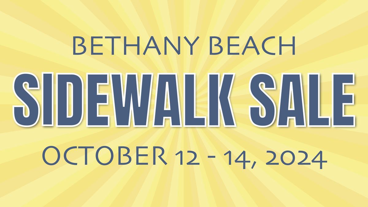 Bethany Beach End of Season Sidewalk Sale