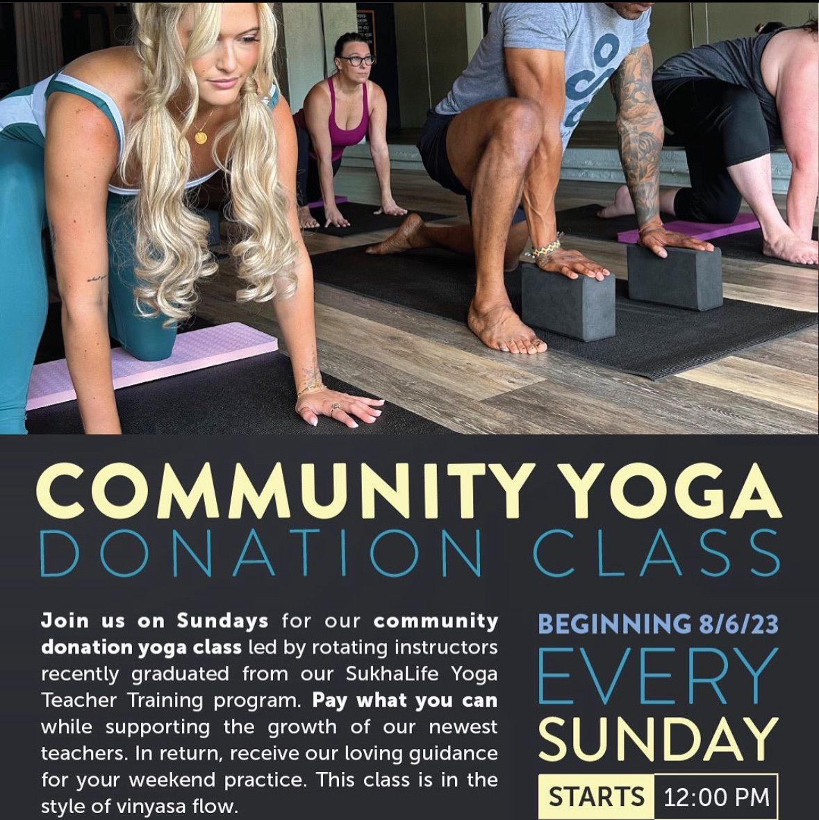 Yoga By Donation - Pay What You Can - Every Sunday