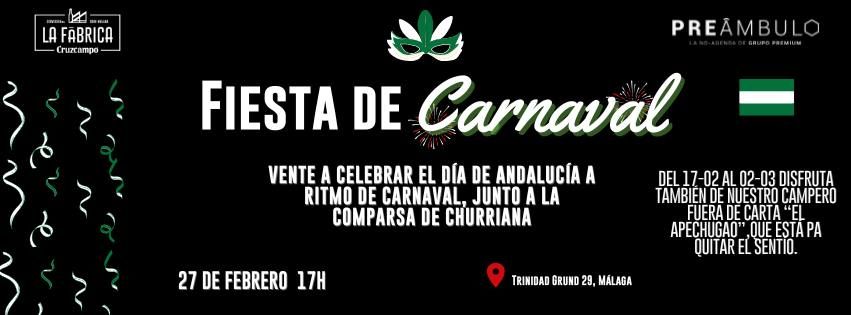 Fiesta de Carnaval\ud83c\udfad en La F\u00e1brica de Cruzcampo