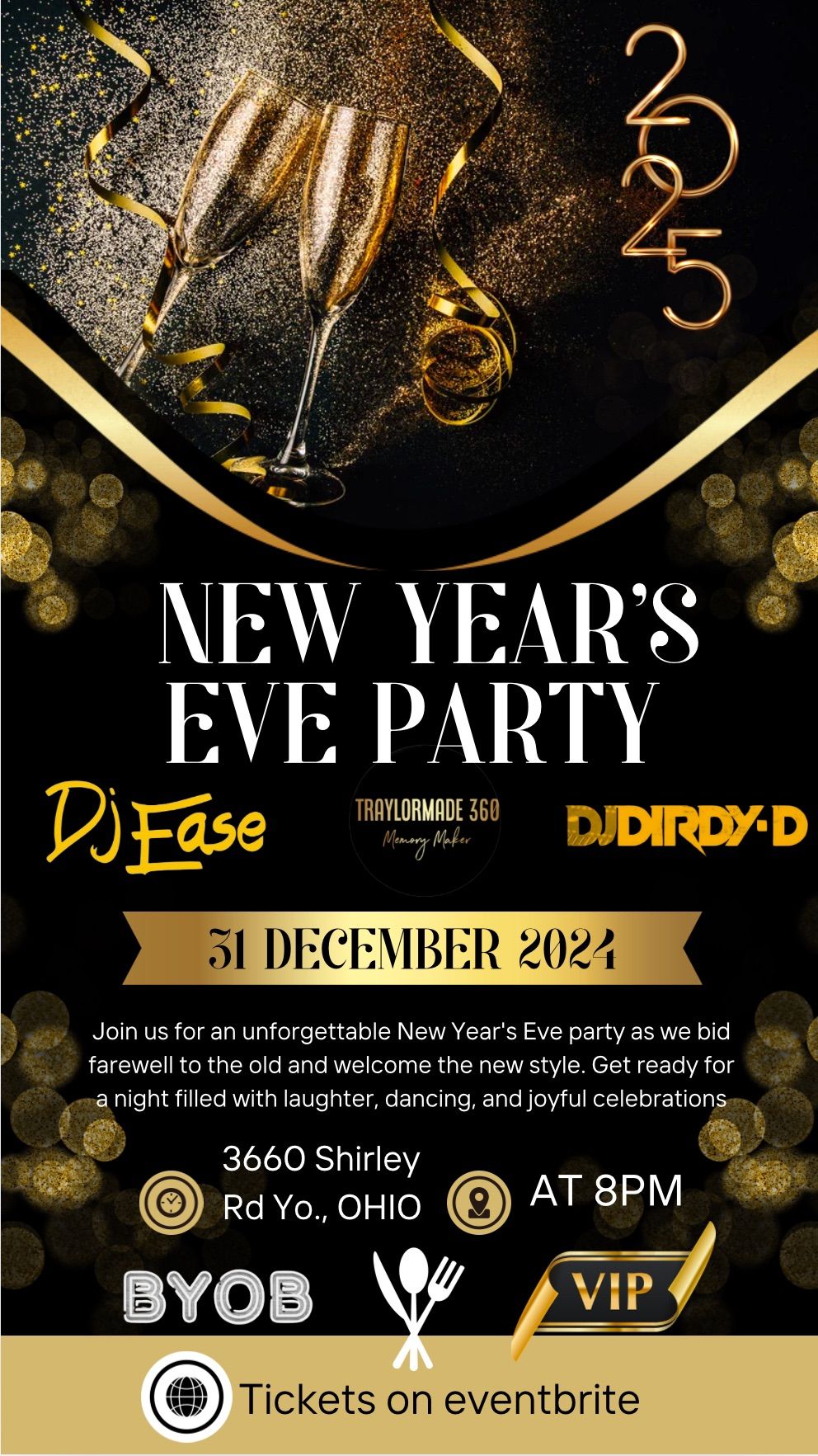 New Year\u2019s Eve Party hosted by TM360 Events