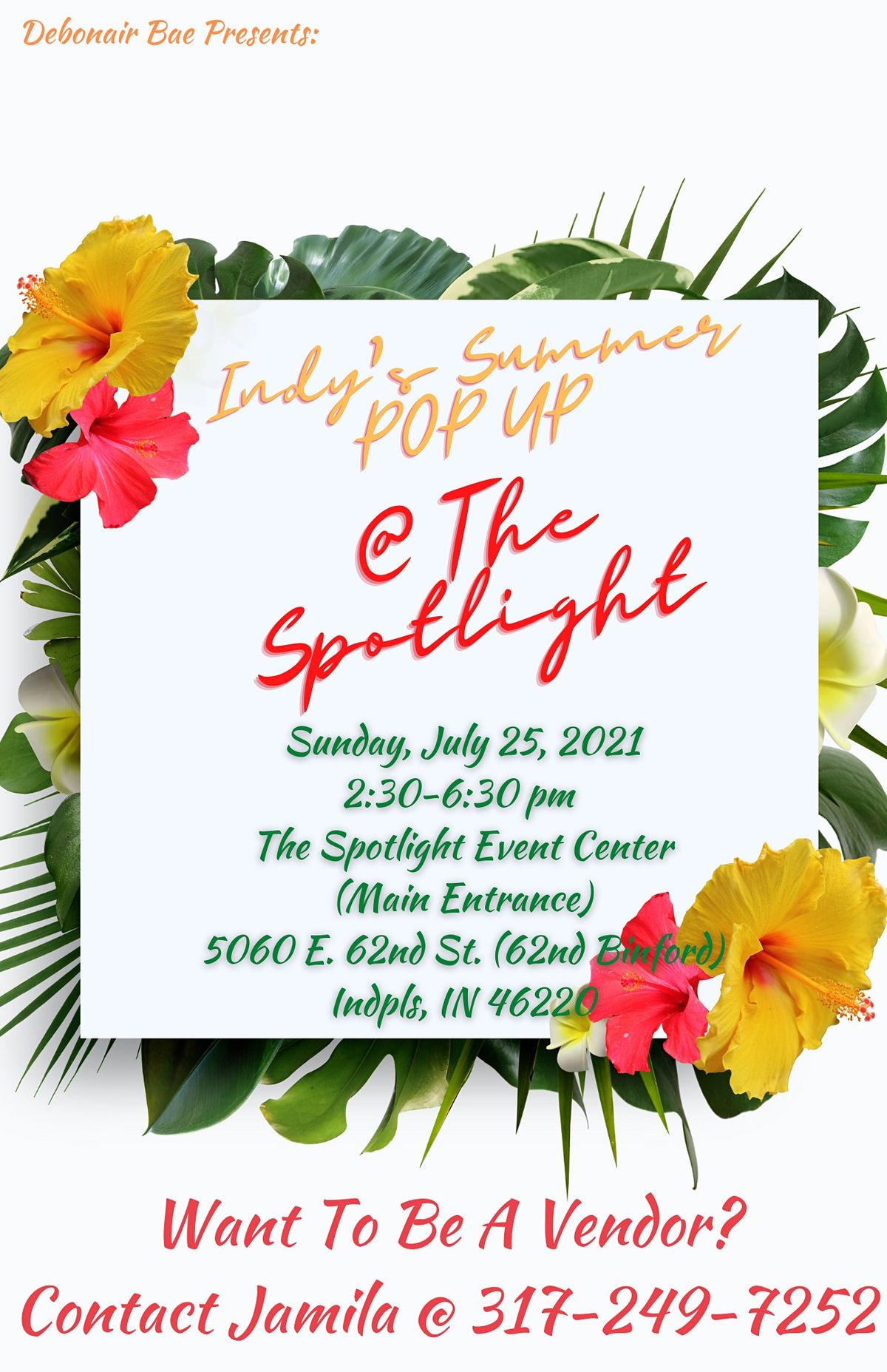 Indys Summer POP UP The Spotlight, The Spotlight Event Center