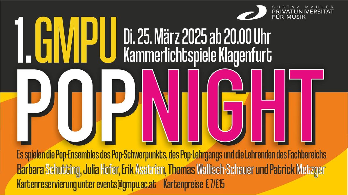 1. GMPU Pop Night