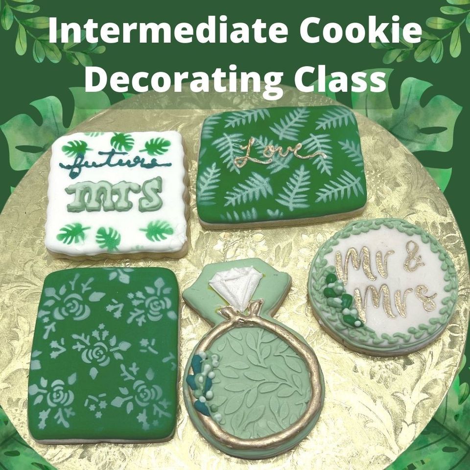 Intermediate Wedding Cookie Decorating Class, Wine & Cake Hobbies, Inc