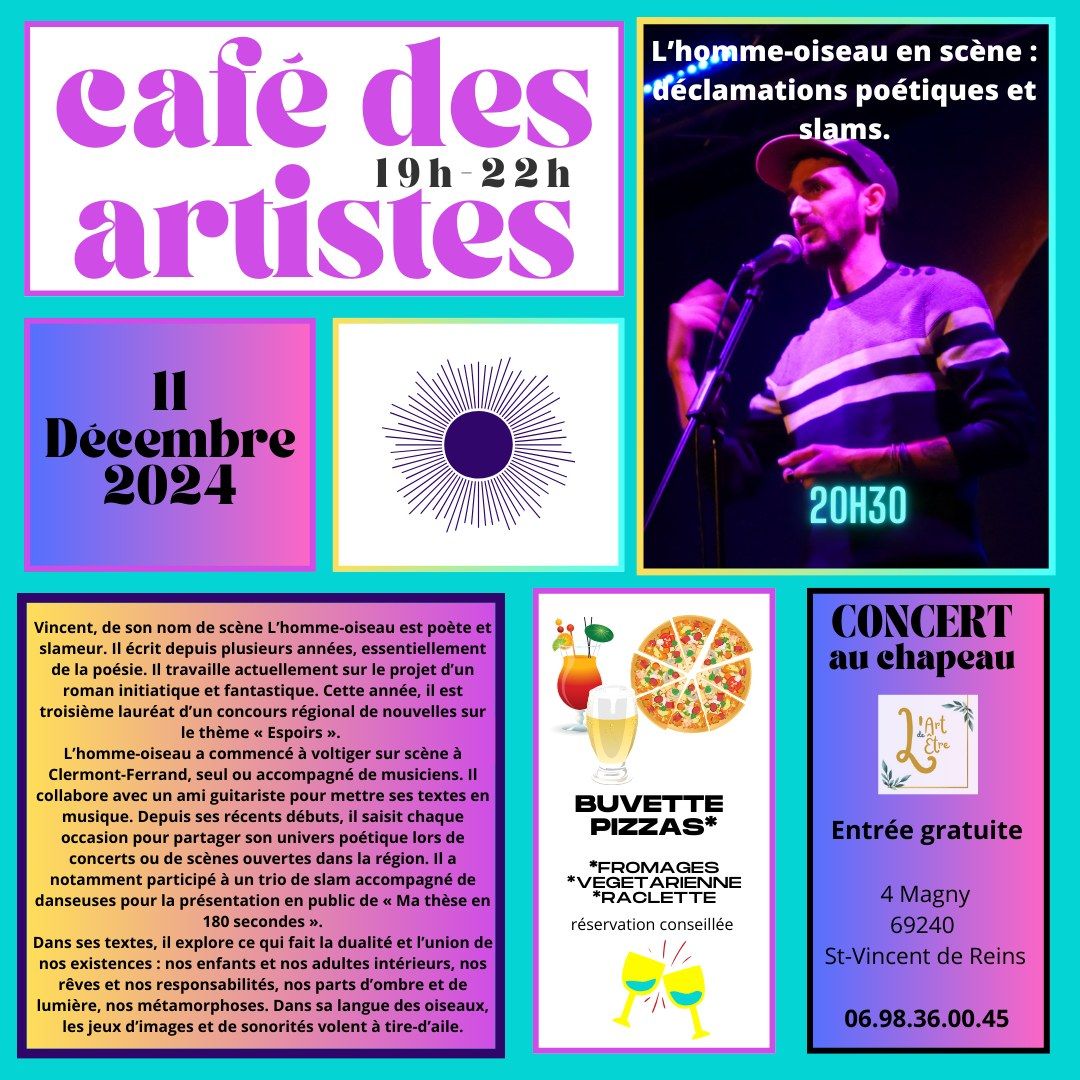 CAF\u00c9 DES ARTISTES \/\/ 11 DECEMBRE 2024 \/\/ CONCERT 