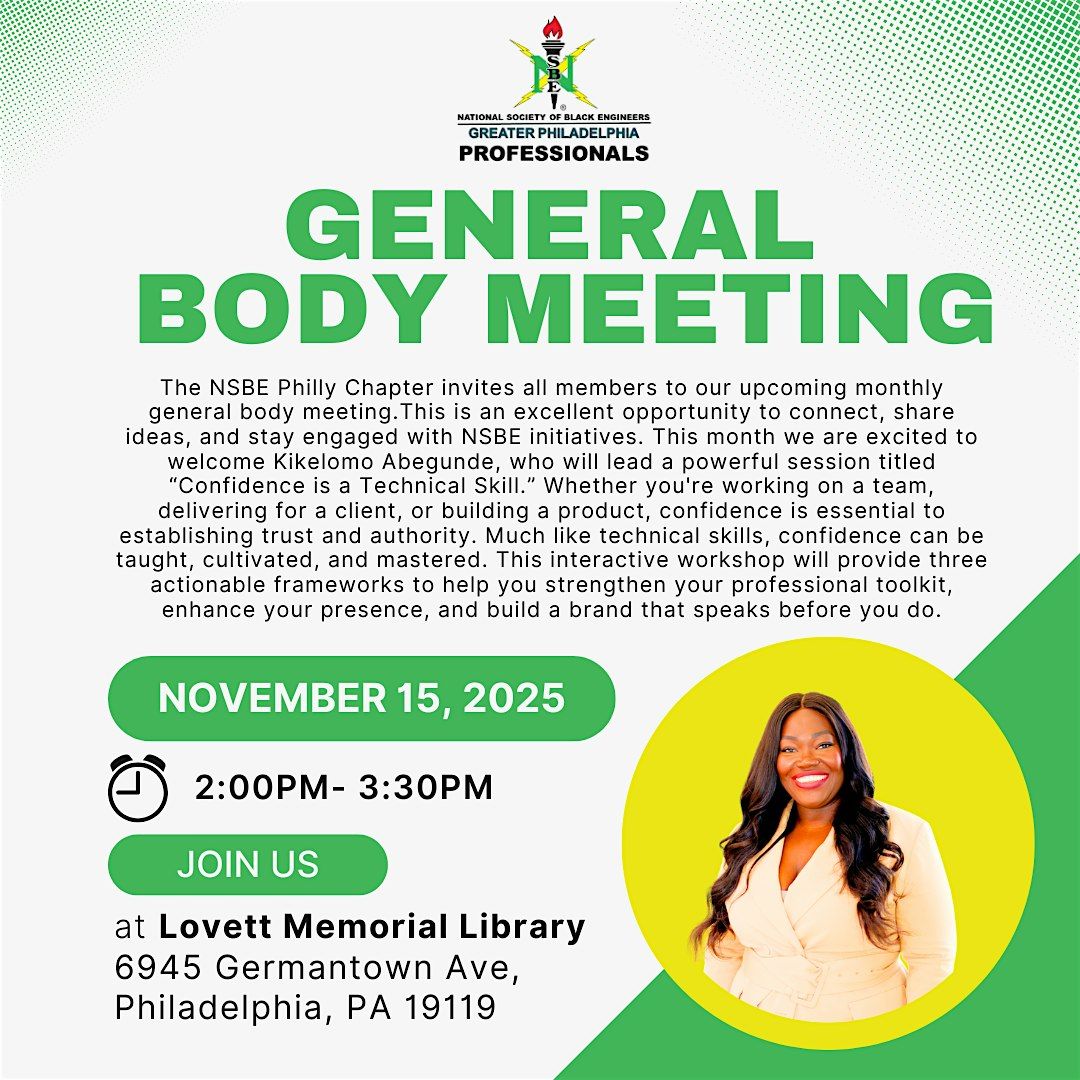 November General Body Meeting