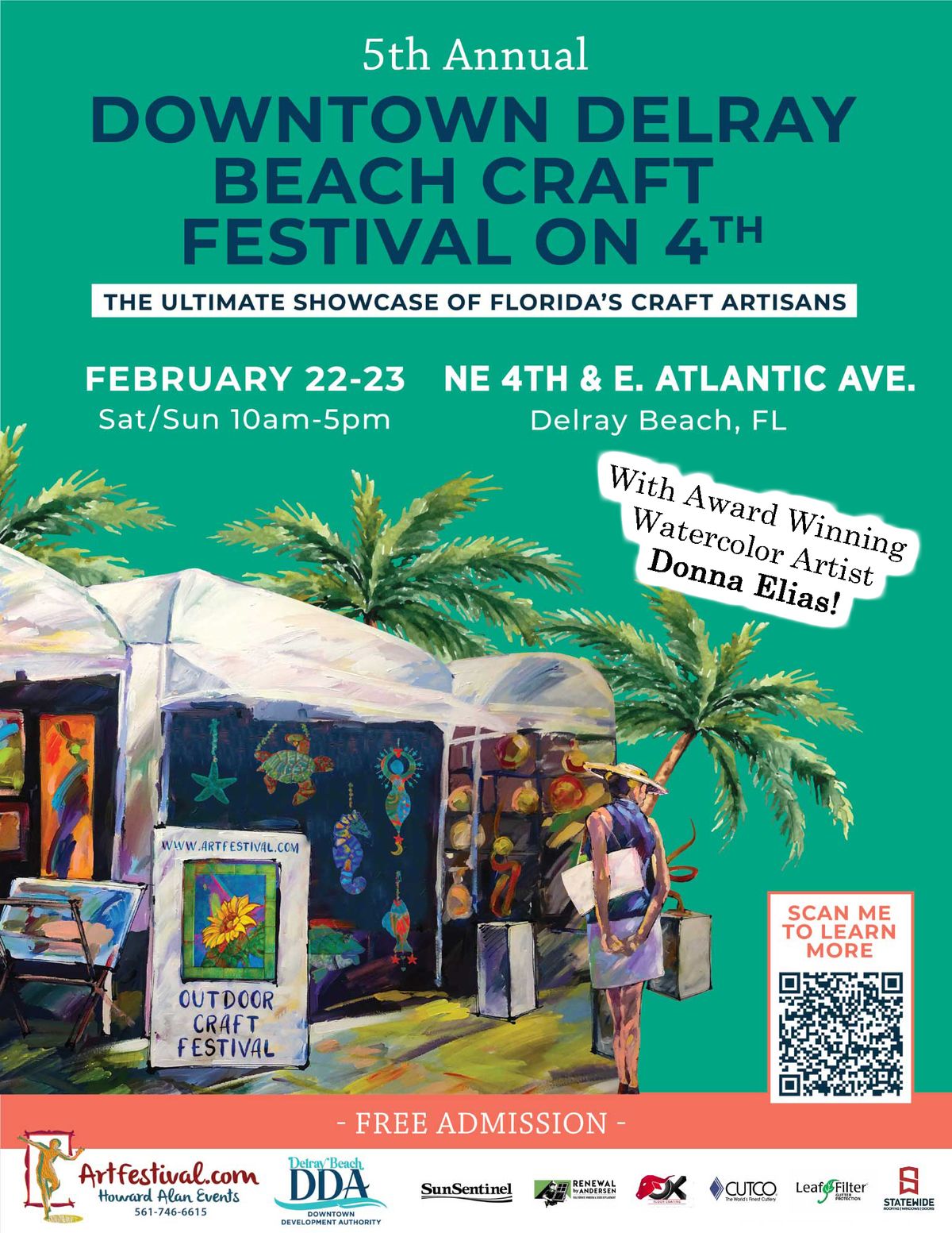 Downtown Delray Beach Craft Festival with Donna Elias