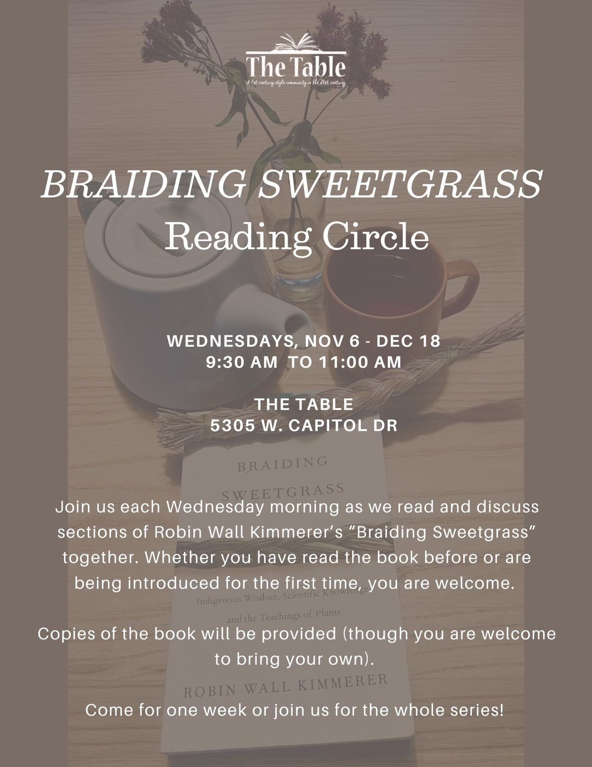 "Braiding Sweetgrass" Reading Circle