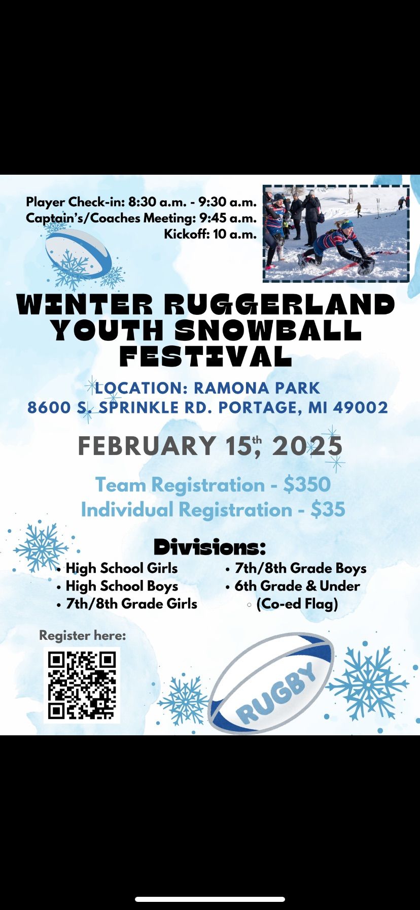 Winter Ruggerland Youth Snowball Festival 